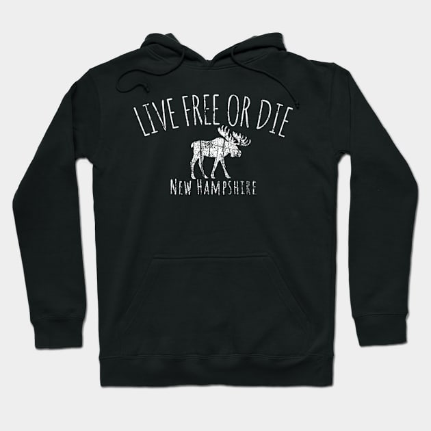 Live Free Or Die New Hampshire Hoodie by SnugFarm